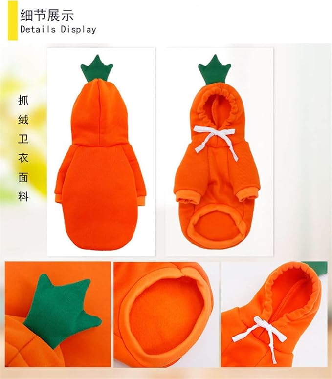 Warm Dog Winter Clothes Cute Fruit Dog Coat Hoodies Fleece Pet Dogs Costume - Image 5