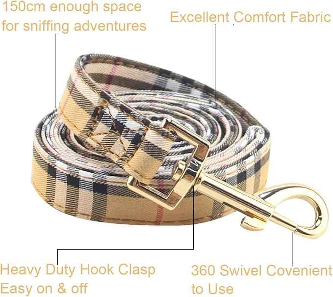 SuperBuddy Dog Collar and Leash, Breathable Adjustable Dog Collar-Safe