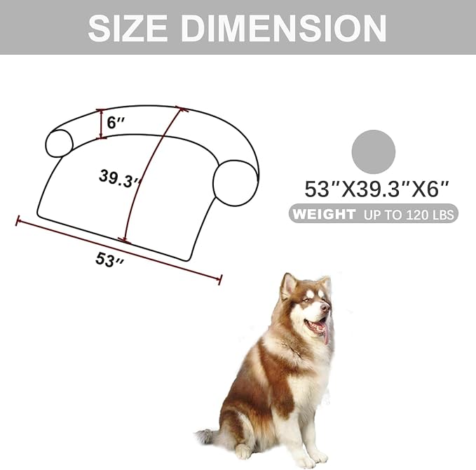 Calming Dogs/Cats Bed Mats, Dog Pad Washable Removable Couch Cover, Plush Long - Image 2