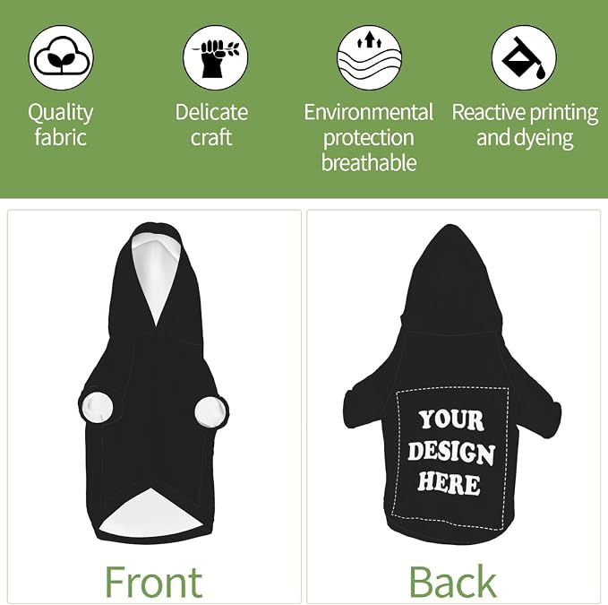 Dog Clothes, Custom Dog Hooded Sweatshirt, Personalized Pet Costume Robe Shirt - Image 4