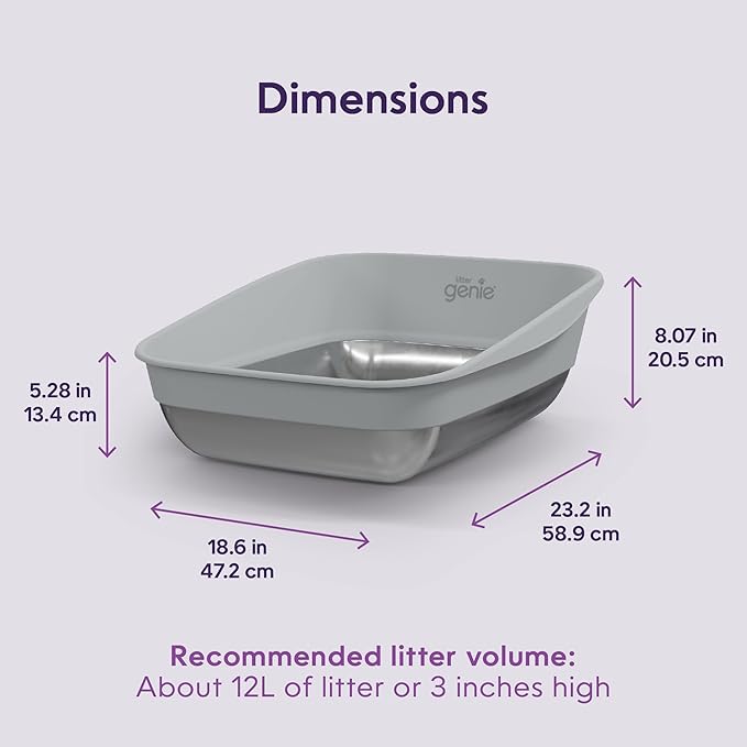 Litter Genie Platinum Stainless Steel Litter Box | Durable, Modern Design - Image 6