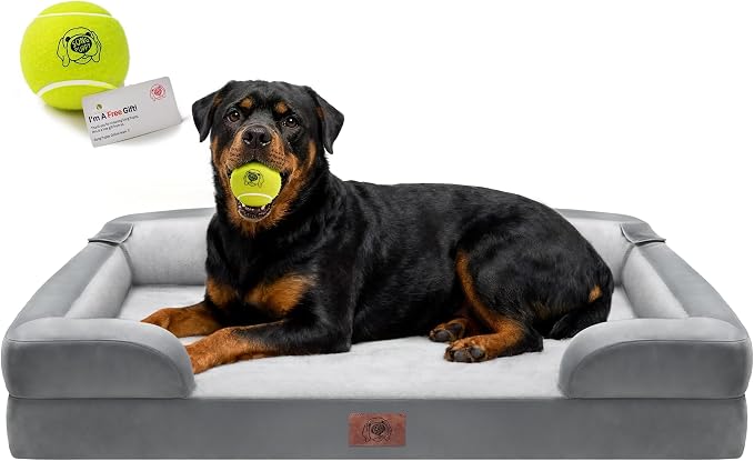 Orthopedic Dog Bed for Extra Large Dogs, XXL Waterproof Egg Crate Memory Foam by FollowSongPuppy