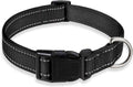 Reflective Dog Collar with Buckle Adjustable Safety Nylon Collars