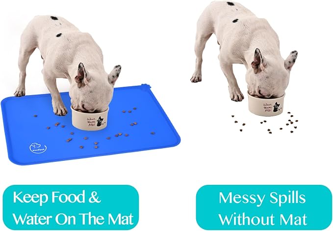Silicone Waterproof Dog Cat Pet Feeding Mats, Non Slip, Easy Clean Pet Dog Cat - Image 7