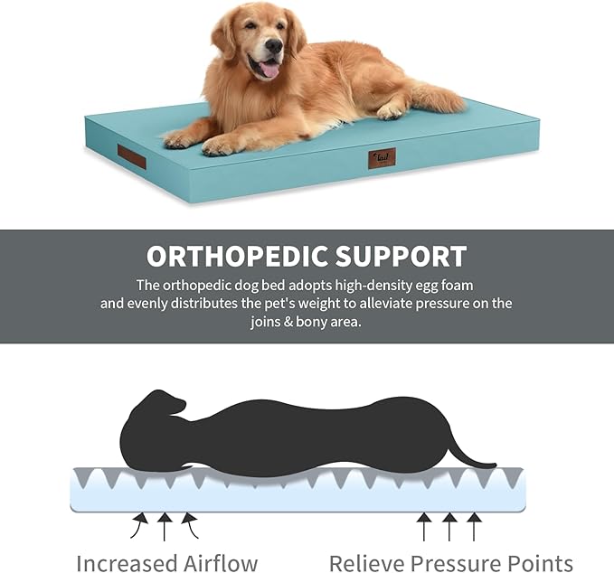 Outdoor Extra Large Dog Bed, Jumbo Waterproof Dog Bed - Image 3