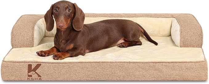 KSIIA Washable Dog Bed Medium Size Senior Dog, Orthopedic Warm Soft Pets Sofa by KSIIAPetProducts