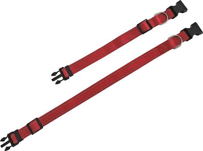 Adjustable Nylon Dog Collar, Reflective Collar 1 Inch 3/4 Inch 5/8 Inch Wide
