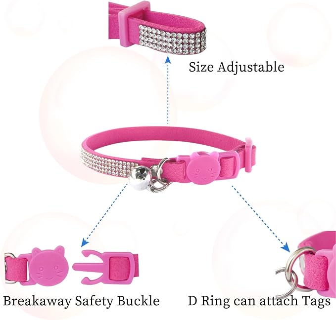 Pack of 2 Rhinestone Cat Collar Breakaway - Image 2