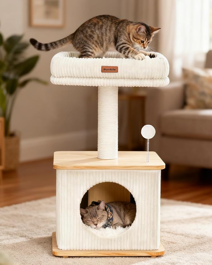 Modern Cat Tree for Indoor Cats, Nordic Loft Style, Cat Tower for Kitten - Image 7