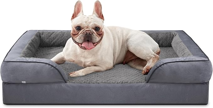 INVENHO Orthopedic Dog Bed Medium Size Dog, Waterproof Egg-Crate Foam Couch by INVENHO