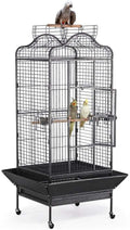Yaheetech 63'' Bird Cage with Stand Wrought Iron Rolling Open Play Top Large by Yaheetech