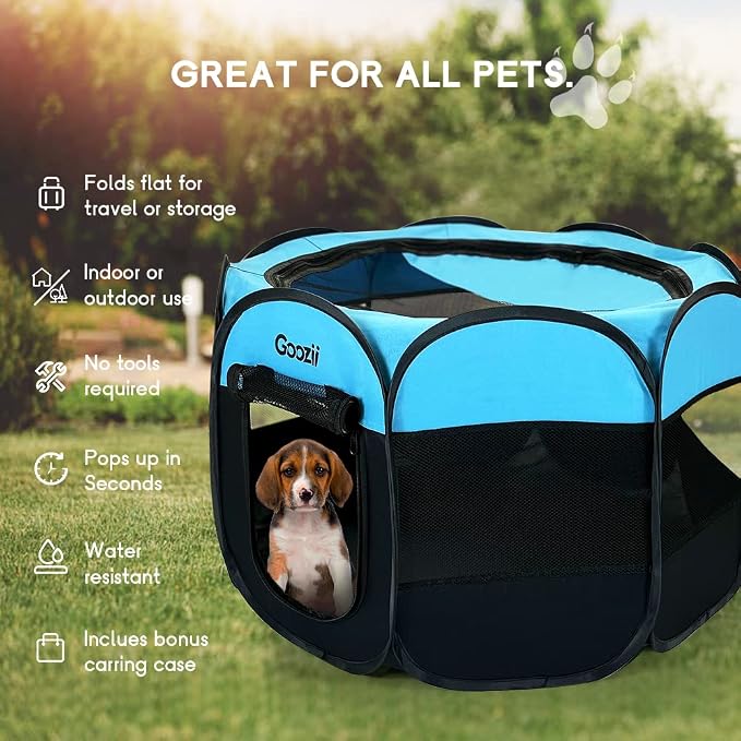 Dog Playpen for Large Dogs Portable Collapsible, Indoor Outdoor Cat Pet Puppy - Image 3