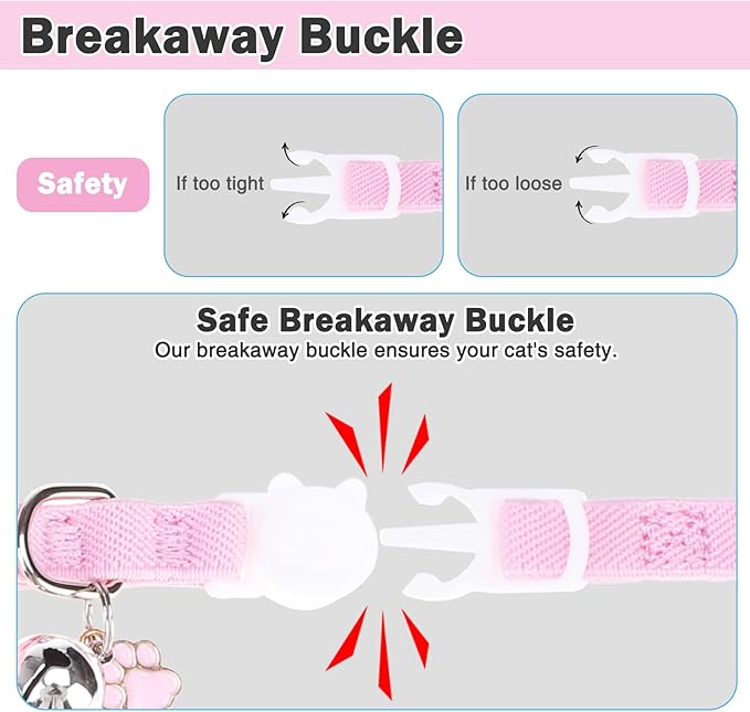 Airtag Cat Collar Breakaway, Stretchy Cat Tracker Collar - Image 4