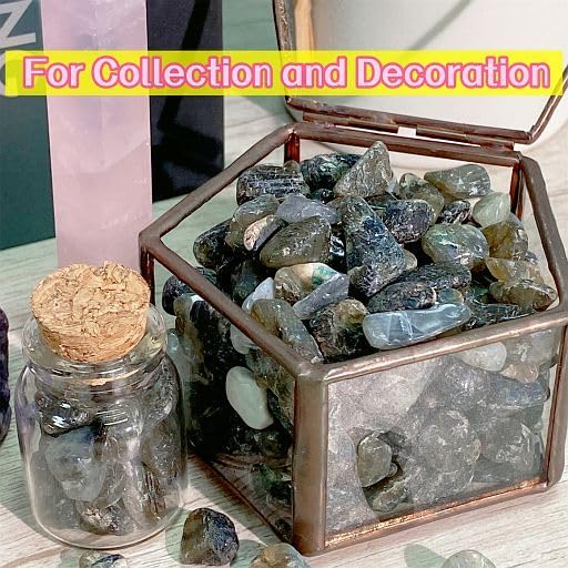 YATOJUZI Labradorite 1LB Aquarium Gravel Rocks Bulk Wholesale Tumbled Crystals - Image 4
