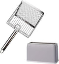 Cat Litter Scoop, Metal Scooper, Deep Shovel, Ergonomic Handle, Kitten Poop by Dustnix