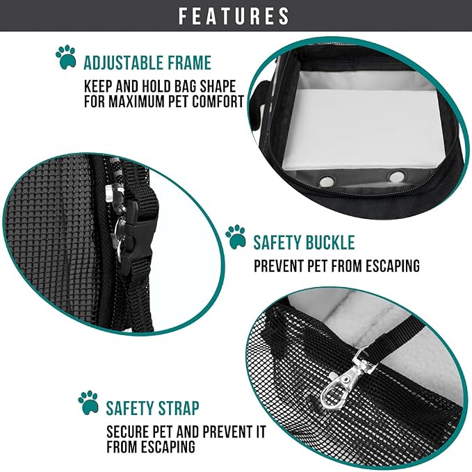 PetAmi Dog Purse Carrier for Small Dogs, Airline Approved Soft Sided Pet Carrier - Image 5