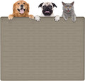 Largest Dog Food Mat, 39.5"x29.5" Silicone Dog and Cat Mat by Goldleaf