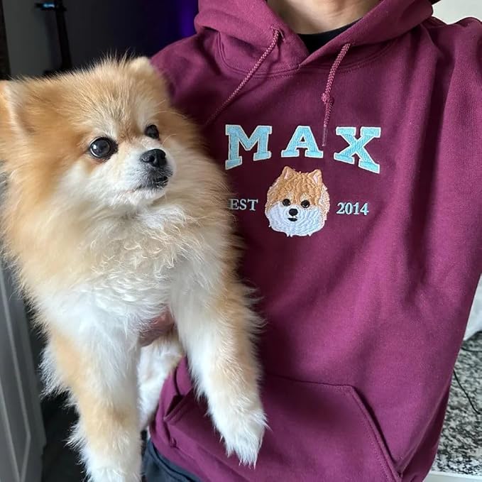 COUPLEHOODIES Custom Dog Portrait Sweatshirt from Photo – Personalized Pet - Image 8