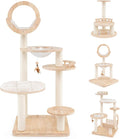 Nightcore 57” Tall Solid Wood Cat Tree by Unknown