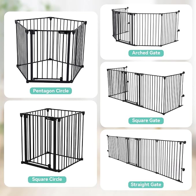 COMOMY 127.8" Extra Wide Baby Gate, Dog Gate - Image 7