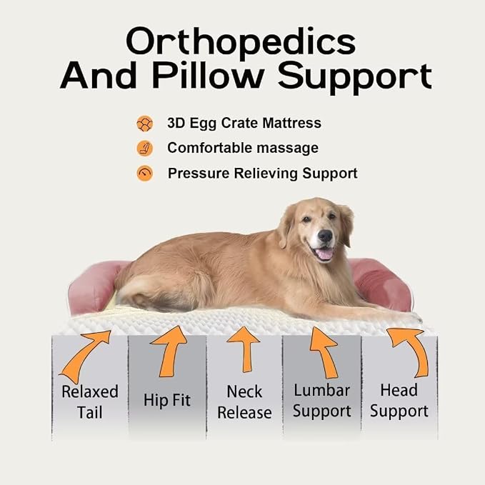 Dog Bed Medium Size Dog-Orthopedic Waterproof Bed - Image 3