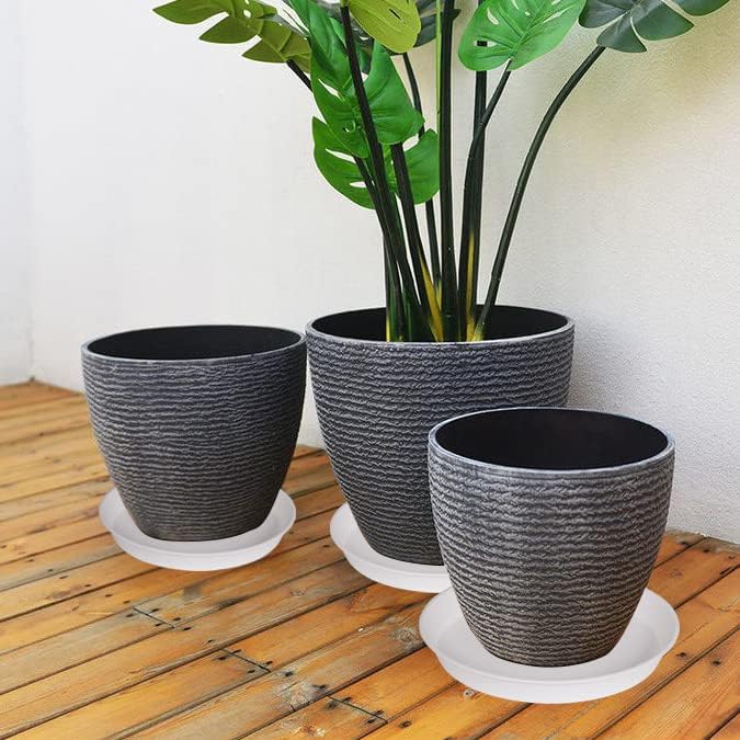 2 Pack of 19 inch Plant Saucer, 2.7" Depth Tray, Large Deep Garden Plastic - Image 7
