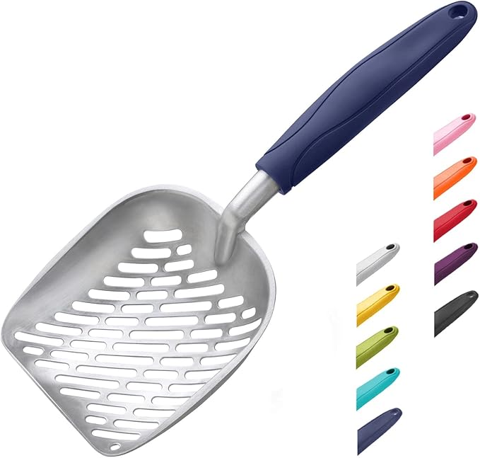 WePet Cat Litter Scoop, Aluminum Alloy Sifter, Kitty Metal Scooper, Deep Shovel by WePet