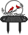 Cardinal Grave Decorations for Cemetery, Metal Memorial Stakes Grave by RNGMSI