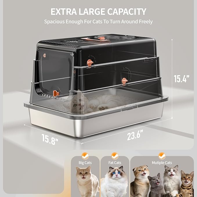 Stainless Steel Cat Litter Box - Image 2