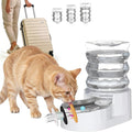 RIZZARI Dog Water Bowl Dispenser: 5L Large Stainless Steel Gravity Feeder by RIZZARI