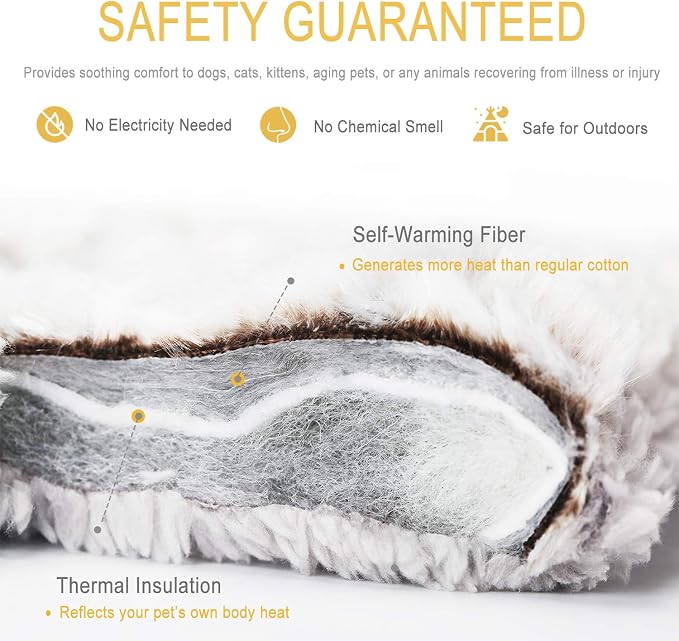 Self Heating Cat Pad Self Warming Cat Bed 22" x 17" Thermal Mat Extra Warm Pet - Image 3