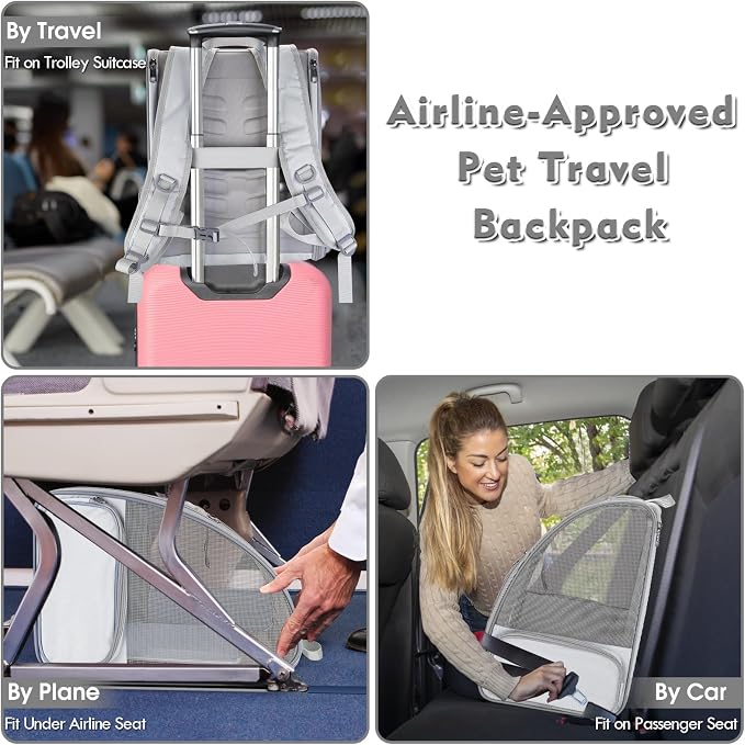 Cat Backpack Carrier, Large Pet Carrier Backpack - Image 6