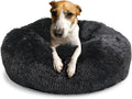Calming Donut Dogs Beds for Medium Dogs up to 45 lb, 30inch Anti-Slip Plush by nononfish
