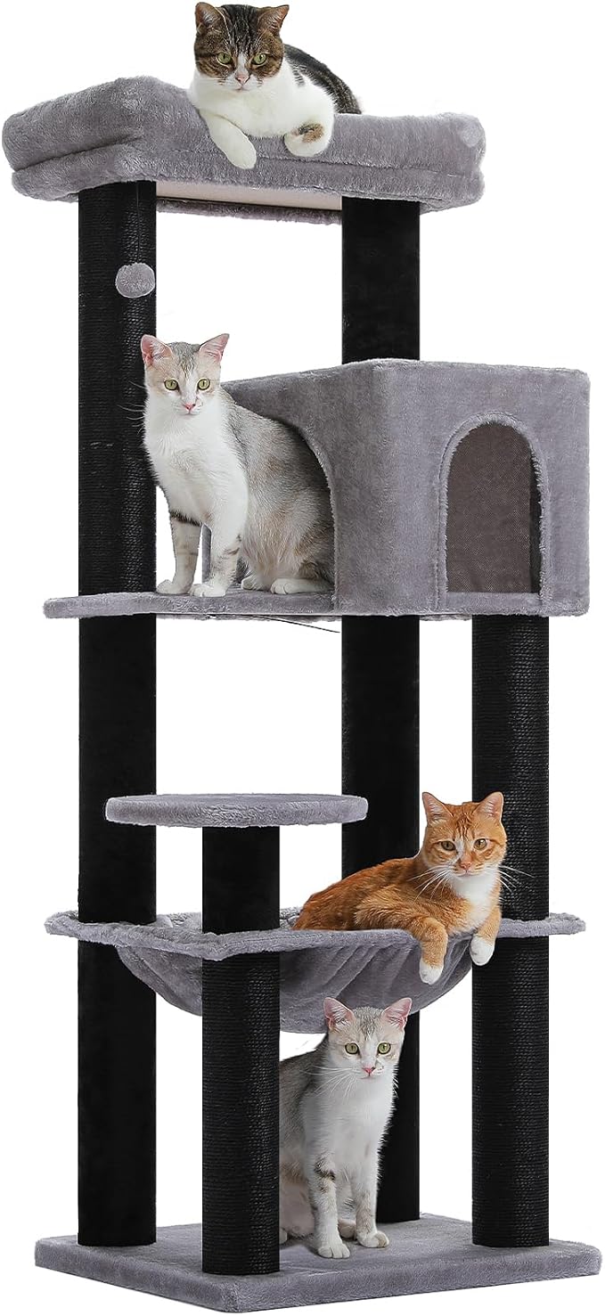 Large Cat Tree with Reinforced Scratching Posts by MUTTROS