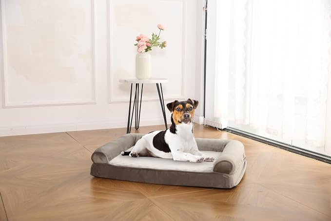 Amazon Basics Dog Bed with Cooling Gel Memory Foam, Pressure-Relief Support - Image 6