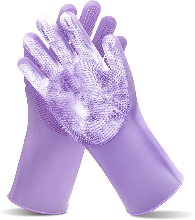 Pet Grooming Gloves—Heat Resistant Dog Washing Gloves by MAIIU