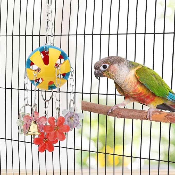Hypeety Pet Parrot Toy Plastic Colorful Birds Ball - Image 8