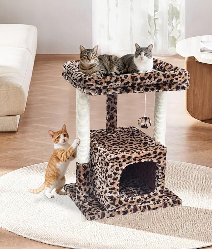 SYANDLVY 27" Cat Tree for Indoor Cats, Activity Tower - Image 7