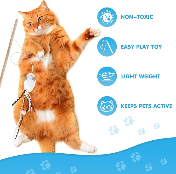 NOWFRESH Cat Wand Toy Set, Equipped - Image 4