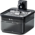 DownyPaws Cat Water Fountain Stainless Steel Cordless, 84oz/2.5L Fursink by DownyPaws