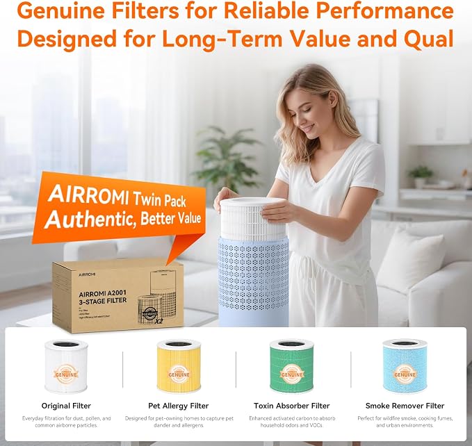 AIRROMI Air Purifier for Bedroom - Image 9