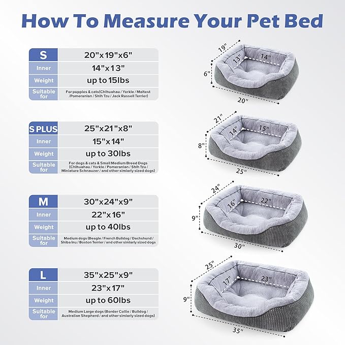 INVENHO Large Dog Beds Large Sized Dog Washable, Orthopedic Warming Soft - Image 5