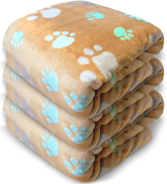 Dog Blankets for Large Dogs, Soft Fluffy Flannel Pet Blanket Mat Cover for Bed by NXDZI