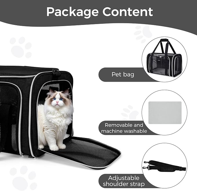 BAGLHER Pet Travel Carrier, Cat Carriers Dog Carrier - Image 8