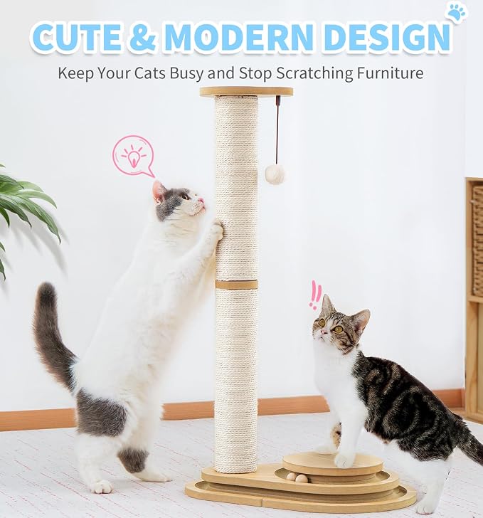 Made4Pets Cat Scratching Post Cat Scratcher Kitten Toys - Image 9
