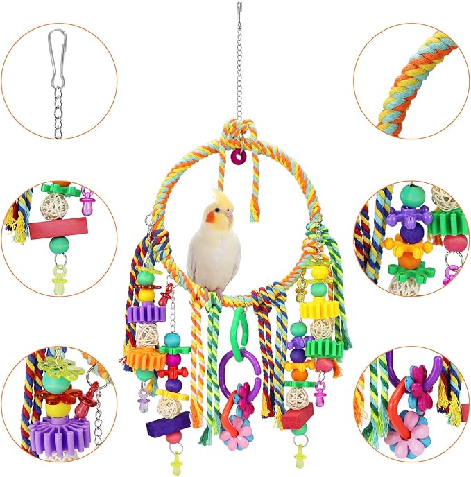 Bird Swing Toy with Perches - Image 3