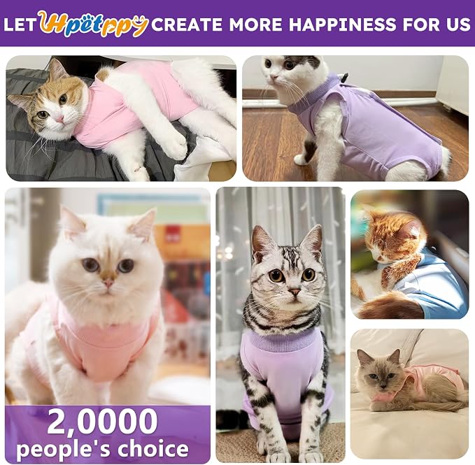 Cat Recovery Suit, Breathable Cat Surgery Recovery Suit Female, Cat Onesie - Image 4