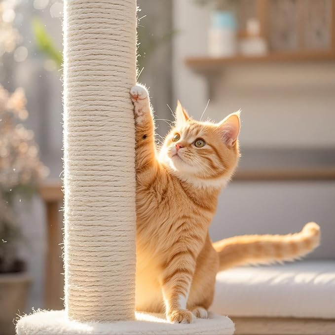 PowerKing Natural Sisal Replacement Scratching Post, 4 Pieces M8 Cat Scratch - Image 8