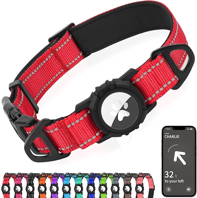 Joytale Airtag Dog Collar, Reflective Pet Collar by Joytale