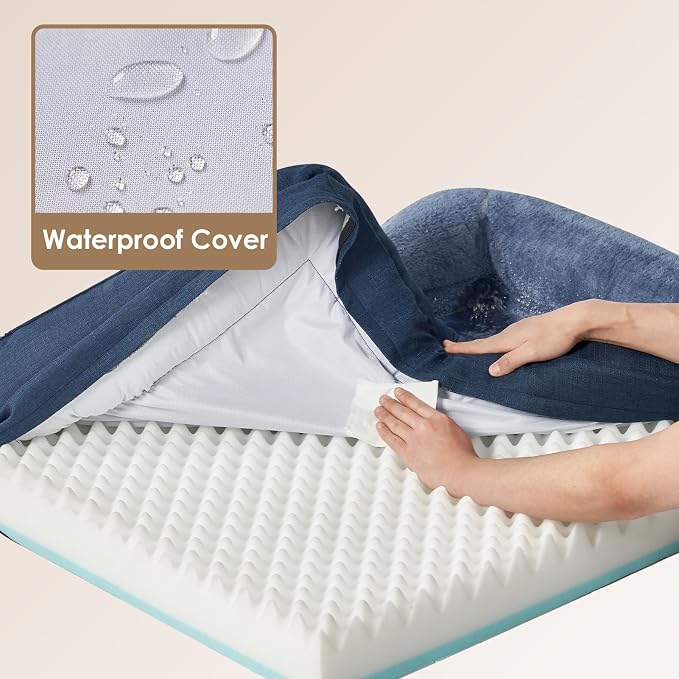 EHEYCIGA Orthopedic XL Dog Bed for Large Sized Dog, Waterproof Liner & Washable - Image 4